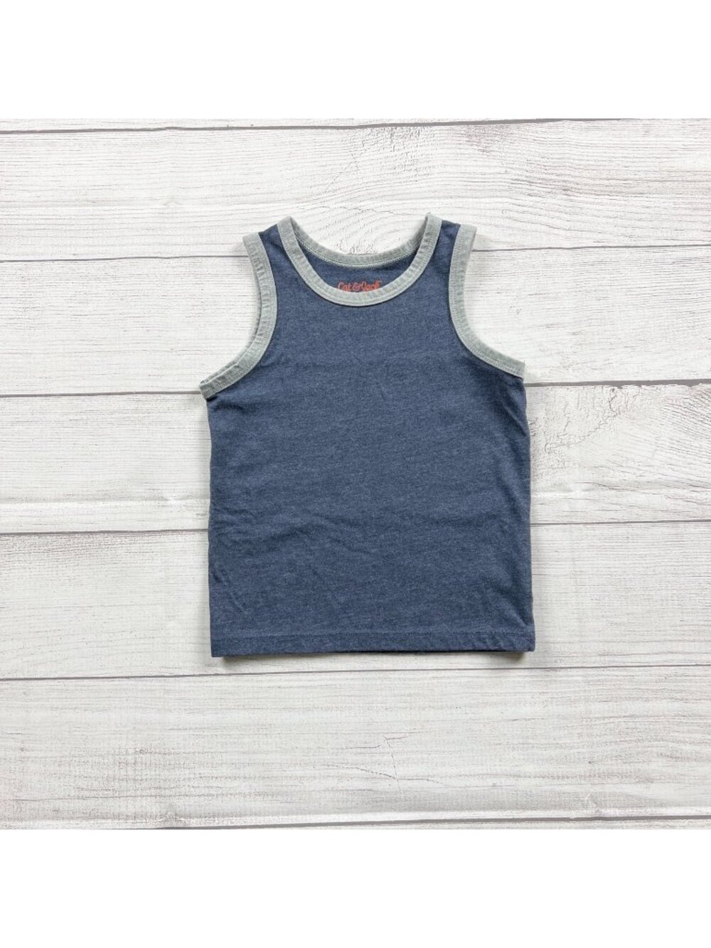 Cat & Jack Blue Tank Top Lightweight Sleeveless Toddler Shirt 12-18 Months